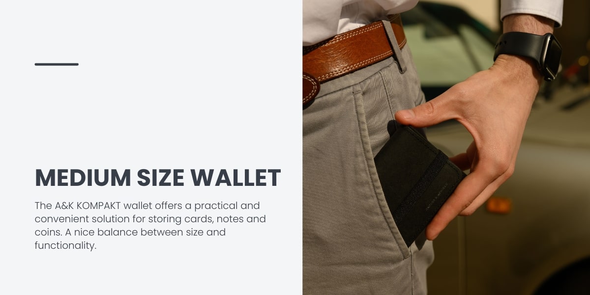 Wallets for the front trouser pocket